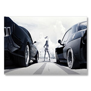 Hızlı Ve Öfkeli 8 Drag Mdf Ahşap Tablo 25x35 cm