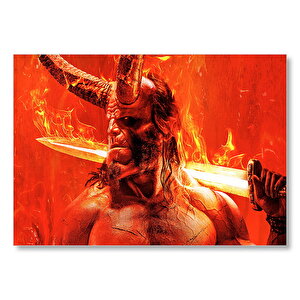 Hellboy Cehennem Meleği Mdf Ahşap Tablo 50x70 cm