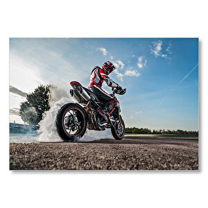 Ducati Hyper 850 Motorsiklet Mdf Ahşap Tablo 50x70 cm