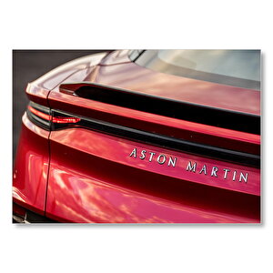 Aston Martin Superleggera Volante Arka Görünüş  Mdf Ahşap Tablo 50x70 cm
