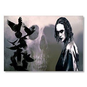 Brandon Lee Kargalar Ve Kuru Kafa  Mdf Ahşap Tablo 50x70 cm
