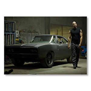 Dodge Viper Ve Dom  Mdf Ahşap Tablo 25x35 cm