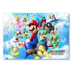Nintendo Mario Party Island Tour  Mdf Ahşap Tablo 35x50 cm