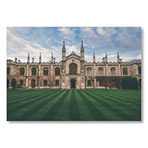 Cambridge Üniversitesi Kampüsü  Mdf Ahşap Tablo 25x35 cm