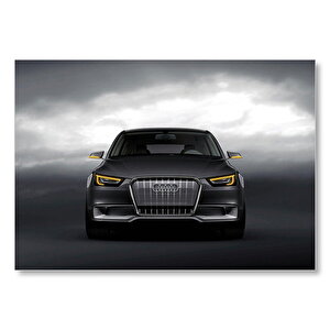 Audi A1 Siyah  Mdf Ahşap Tablo 25x35 cm