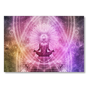 Meditasyon Ve Sürreal Şekiller  Mdf Ahşap Tablo 50x70 cm