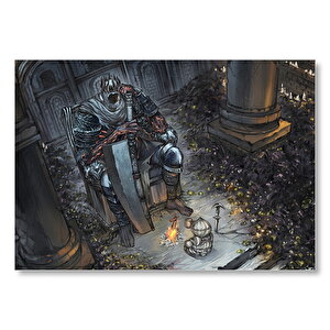Dark Souls Oyun Karakterleri  Mdf Ahşap Tablo 50x70 cm