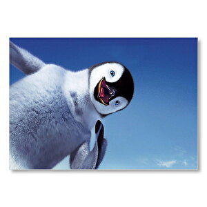 Sevimli Yavru Penguen  Mdf Ahşap Tablo 35x50 cm