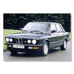 Siyah Bmw E 28  Mdf Ahşap Tablo 50x70 cm