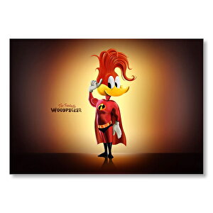 Ağaçkakan Fantastik Woody  Mdf Ahşap Tablo 50x70 cm