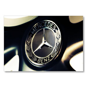 Mercedes Benz Logo  Mdf Ahşap Tablo 35x50 cm