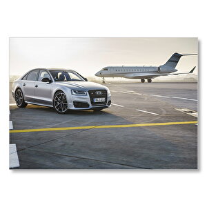 Gri Audi Ve Özel Jet  Mdf Ahşap Tablo 35x50 cm