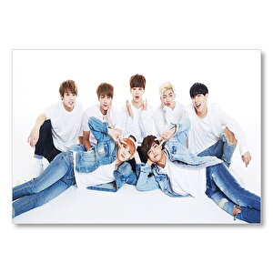 Bts Kore Pop Kot Şıklığı  Mdf Ahşap Tablo 50x70 cm