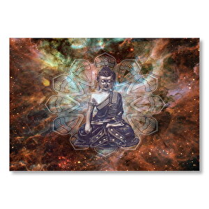 Buda Ve Galaksiler  Mdf Ahşap Tablo 25x35 cm