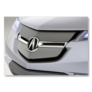 Acura Logo Ve Ön Panjur  Mdf Ahşap Tablo 25x35 cm