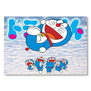 Doraemon Karakterleri  Mdf Ahşap Tablo 35x50 cm