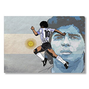Maradona Arjantin Milli Takımı  Mdf Ahşap Tablo 25x35 cm