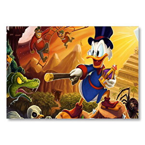 Donald Duck Kötülere Karşı  Mdf Ahşap Tablo 35x50 cm