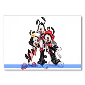 Animaniacs Karakterleri  Mdf Ahşap Tablo 50x70 cm