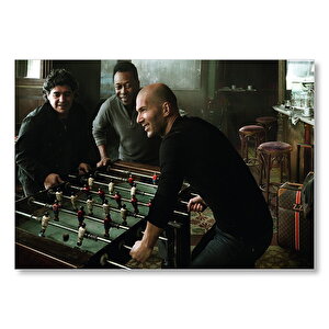 Pele Maradona Zidane Langırt Oyunu  Mdf Ahşap Tablo 50x70 cm