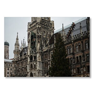 Tarihi Görkemli Katedral  Mdf Ahşap Tablo 50x70 cm