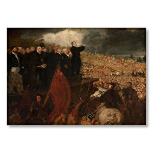 Birmingham Siyasi Birlik Mitingi  Mdf Ahşap Tablo 35x50 cm
