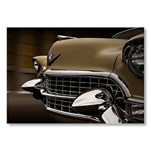 Bal Rengi Cadillac Klasik  Mdf Ahşap Tablo 25x35 cm