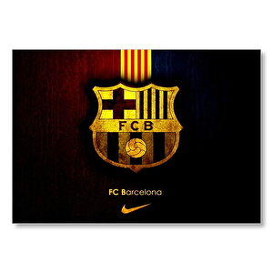 Barcelona Spor Kulübü Logo  Mdf Ahşap Tablo 35x50 cm