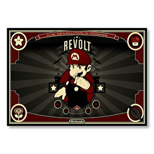 Nintendo Mario Bros Revolt  Mdf Ahşap Tablo 25x35 cm