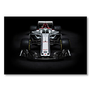 Formula 1 Alfa Romeo Sauber C 37  Mdf Ahşap Tablo 25x35 cm
