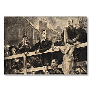 Köprüde Özgürlük Mücadelesi  Mdf Ahşap Tablo 50x70 cm