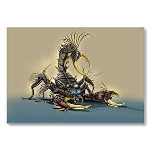 Alfa Akrep Çizim  Mdf Ahşap Tablo 25x35 cm