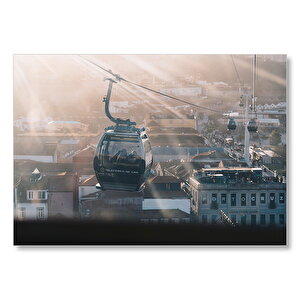 Teleferik Yakın Plan  Mdf Ahşap Tablo 50x70 cm