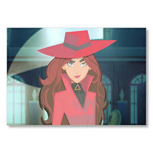 Carmen Sandiego Portre  Mdf Ahşap Tablo 35x50 cm