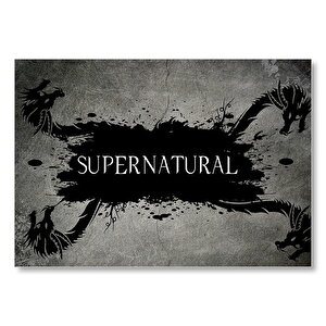 Supernatural Duvar Yazısı Stili  Mdf Ahşap Tablo 35x50 cm