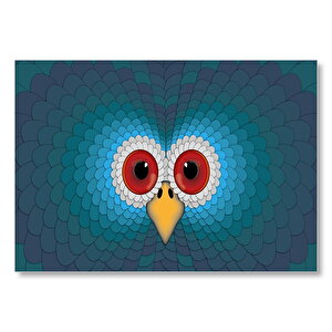 Hindi Gözler Ve Gaga İllüstrasyon  Mdf Ahşap Tablo 35x50 cm