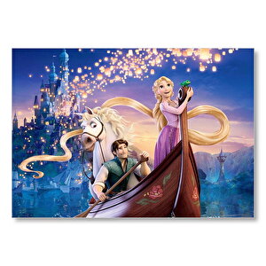 Sinbad Ve Prenses Kayıkta  Mdf Ahşap Tablo 25x35 cm