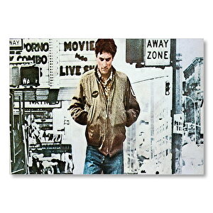 Taxi Driver De Niro Sokakta  Mdf Ahşap Tablo 50x70 cm