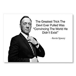 Kevin Spacey Olağan Şüpheli Filminden Alıntı  Mdf Ahşap Tablo 25x35 cm