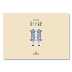 The Shining İkizler Başsız Çizim  Mdf Ahşap Tablo 50x70 cm