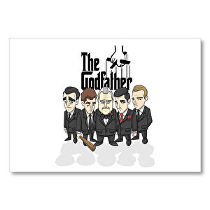 The Godfather Çizgi Mafya  Mdf Ahşap Tablo 25x35 cm