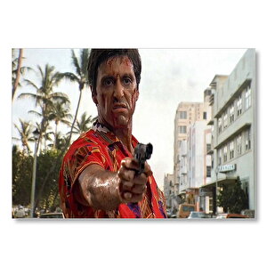 Yaralı Yüz Kan Revan İçinde  Mdf Ahşap Tablo 25x35 cm