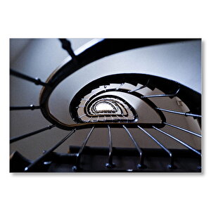 Sarmal Merdivenler Aşağıdan Görünüş  Mdf Ahşap Tablo 25x35 cm