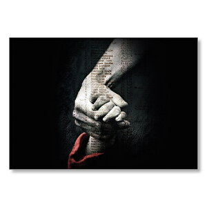 Schindler'in Listesi Elimi Bırakma  Mdf Ahşap Tablo 25x35 cm