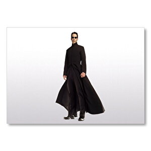 The Matrix Neo Beyaz Odada  Mdf Ahşap Tablo 35x50 cm