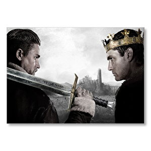King Arthur Charlie Hunnam Ve Jude Law  Mdf Ahşap Tablo 35x50 cm
