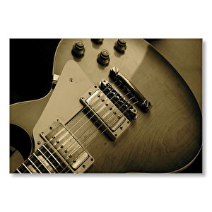 Elektrogitar Yakın Çekim Detay  Mdf Ahşap Tablo 25x35 cm