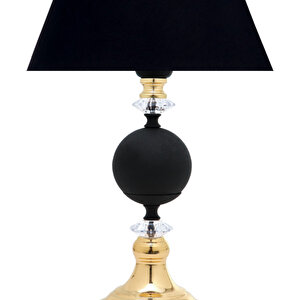 Omega Black - Gold Contrast Abajur Siyah