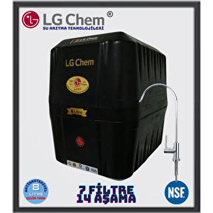 Platinum Si̇yah  7 Fi̇li̇tre 14 Aşama Mi̇neral Ve Alkali̇ Ph Fi̇li̇treli̇ Su Aritma Ci̇hazi 90 GPD NANO MEMBRANE