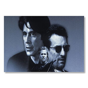 Heat Pacino De Niro Ve Kilmer  Mdf Ahşap Tablo 50x70 cm